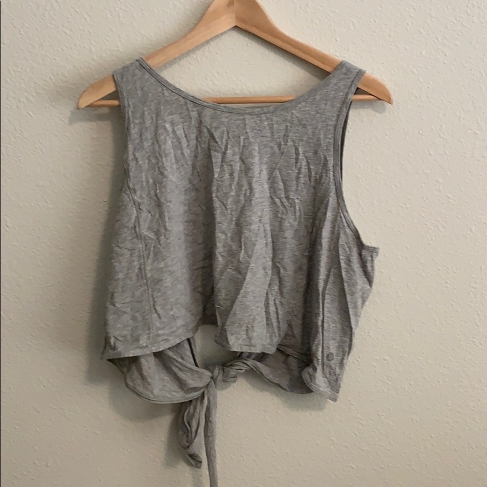 LULULEMON TIE BACK TANK GREY